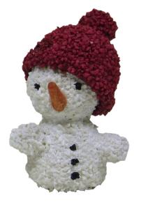 Flade Schneemann  (Flade 3436) Miniatur-Schneemann mit roter Mütze